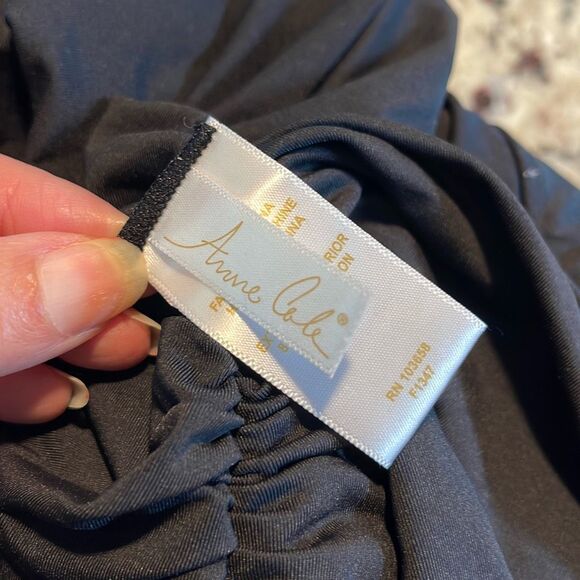 Ann Cole Lands End Profile‎ Womens Set of 3 Bikini Bottom Black Blue Size 20W - Picture 7 of 8